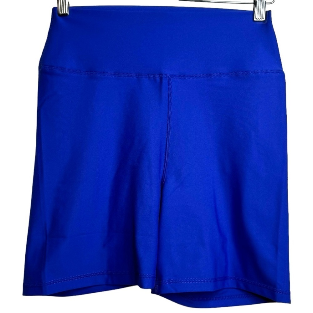 WeWoreWhat Sapphire Blue Bike Shorts Compression Stretchy 6" Inseam Large